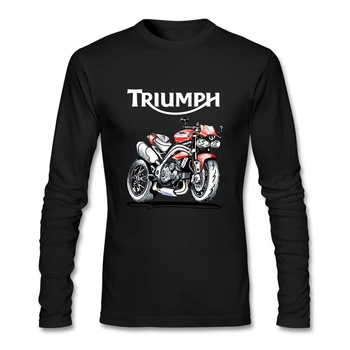 

Street Vintage Speed 1050 Motorcycle Fans T Shirts Men's Basic Style Top For Homme Long Sleeve Cotton O Neck Tees Shirt