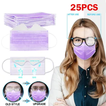 

25PCS Anti-fog Masks Desechable Face Masks 3-ply Desechable Face Mask Mondmasker Accessories Masque Mascarill Gezichtsmasker #K