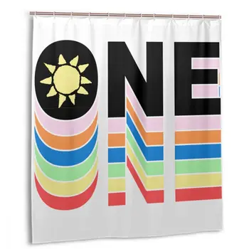 

CHARM HOME Gifts For One Year Old You Are My Sunshine Plastic Shower Curtain Customized Bathroom Decorative Waterproof Polyester