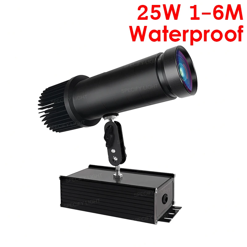 25W Rigid Waterproof Открытый 15 Вт 25 Вт Водонепроницаемый непромокаемый Projetor пользовательские логотипы дизайн Гобо проектор знак для комнаты магазин рекламы - Мощность в ваттах: 25W Rigid Waterproof
