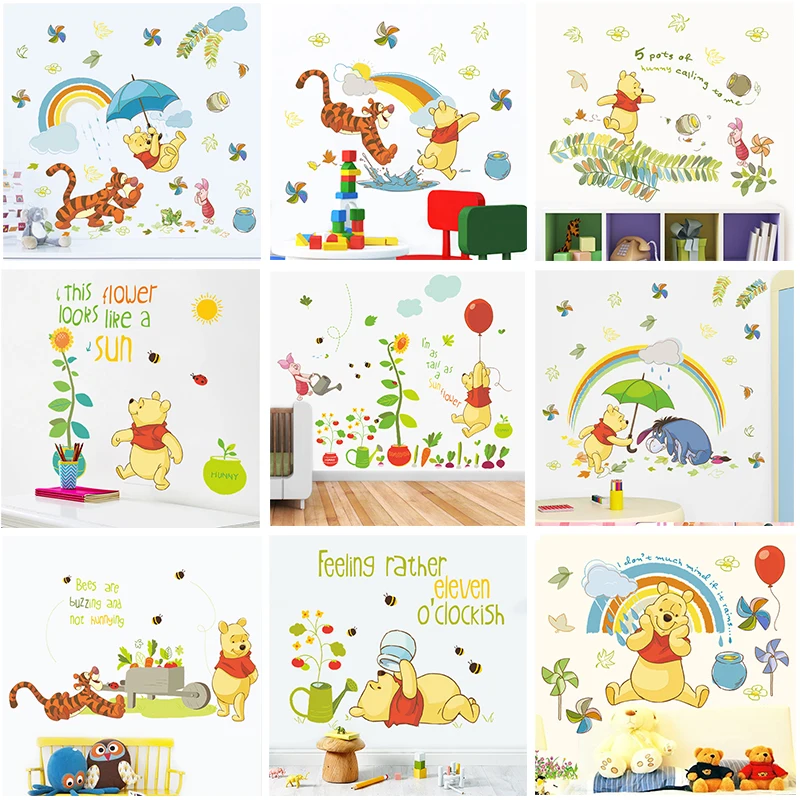 Disney Winnie Pooh Animals Wall Decals Kids Rooms Nursery Home Decor 40*60cm Wall Stickers Pvc Mural Art DIY Wallpaper Poster Disney Winnie Pooh Animals Wall Decals Kids Rooms Nursery Home Decor 40*60cm Wall Stickers Pvc Mural Art DIY Wallpaper Poster