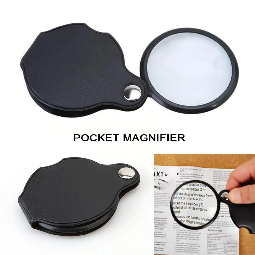 

Mini Pocket 10x Folding Jewelry Magnifier Magnifying For High-definition Optical Glass Reading Watch Repair Eye Glass Loupe