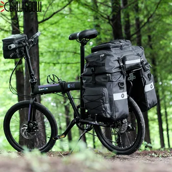 

Mountain Road Bicycle Bike 3 in 1 Trunk Bags Cycling Double Side Rear Rack Tail Seat Pannier Pack Luggage Carrier Shoulder Bags