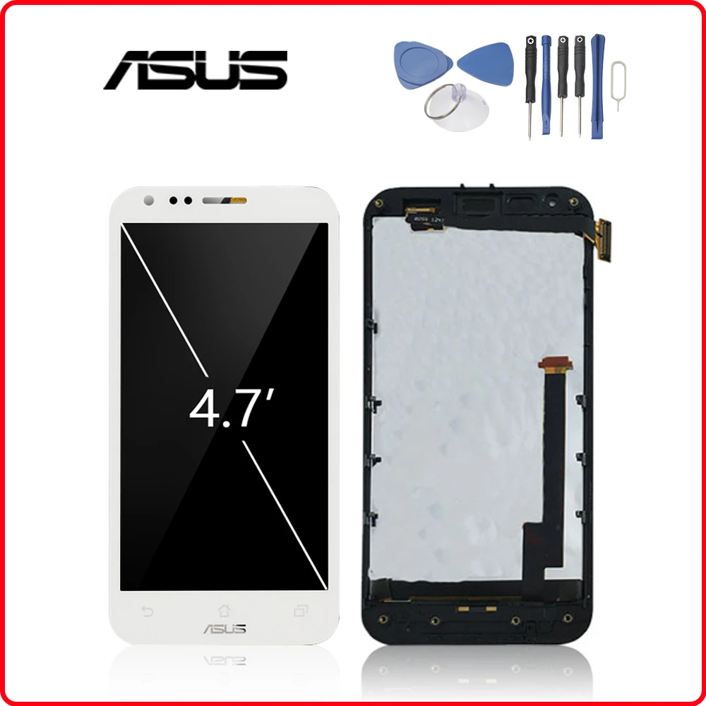 

Original 4.7" LCD For ASUS Padfone 2 ll A68 LCD Display Touch Screen Digitizer Assembly With Frame For ASUS A68 LCD Panel