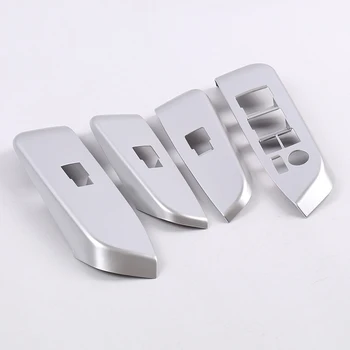 

For Toyota Highlander 2015 -18 19 ABS Matte Inner Door Armrest Window Switch Cover Decoration Control Panel Auto Accessories