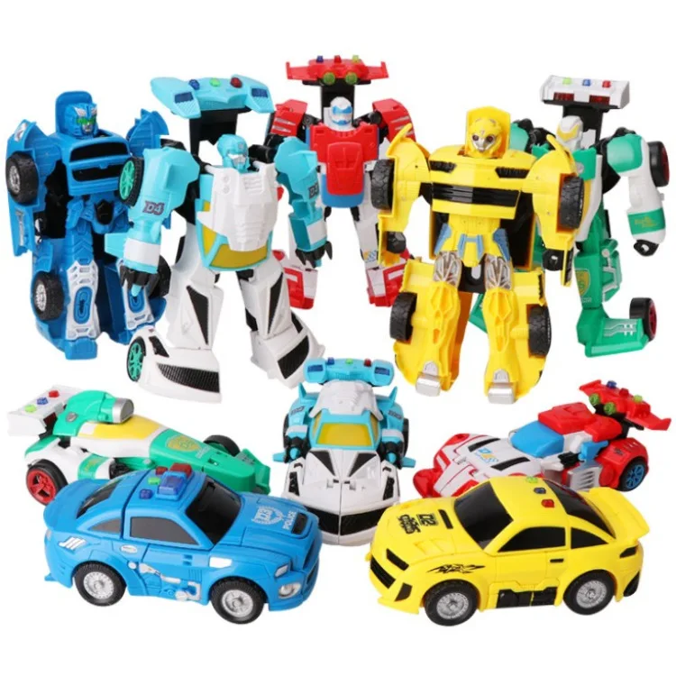 

Manufacturers Direct Selling Much Step Transformation Story Car Children'S Educational Transformation Toy Jingang Little Boy Tra