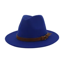 Унисекс Зима Осень имитация шерстяные для женщин мужчин Fedoras Топ джаз шляпа Европейский Американский круглые шапки котелок шапки