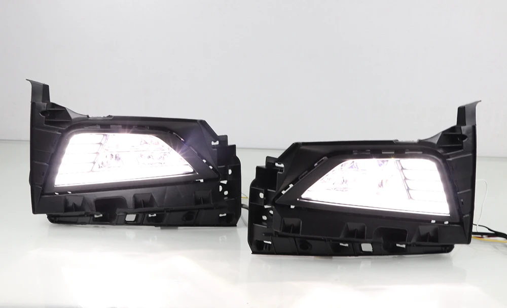 3 цвета светодиодный дневный ходовой светильник DRL для VW Polo+ автомобильная лампа в сборе с динамическим сигналом последовательного поворота+ синий режим