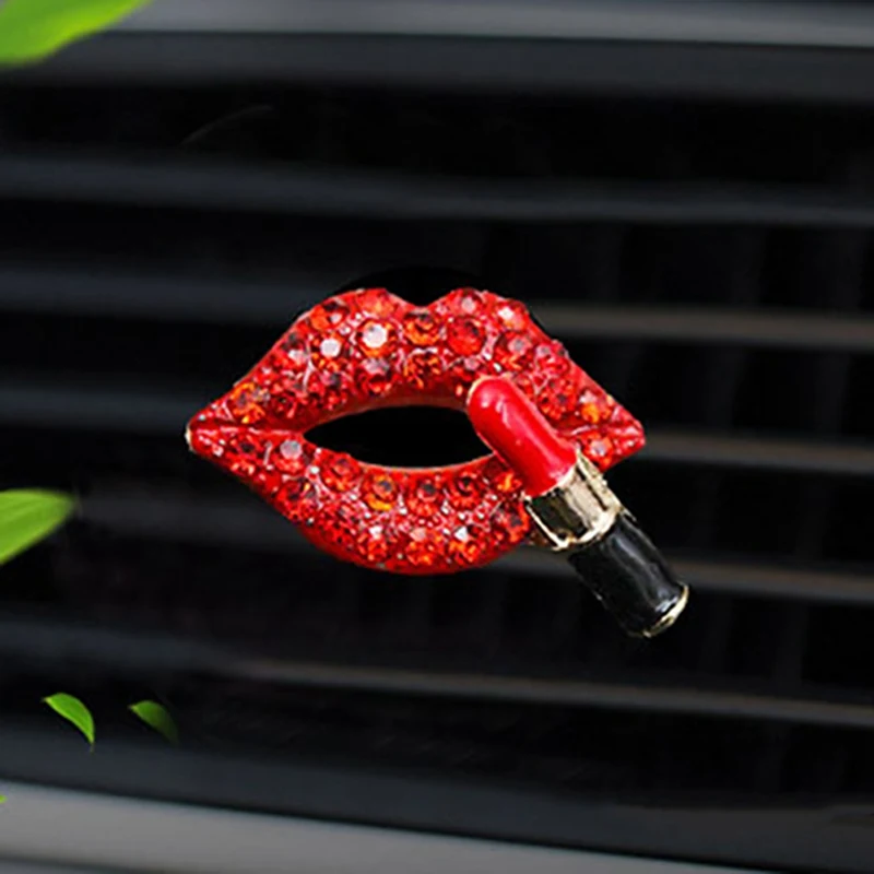 Car-styling Sexy Lips Car Air Outlet Fragrant Perfume Clip Freshener Diffuser Gift Flavoring In The Car For Ford Kia