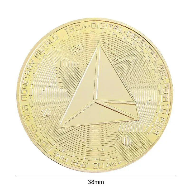 Цинковый сплав TRX-валюты Bitcoin памятная монета искусство, Коллекционирование, подарок