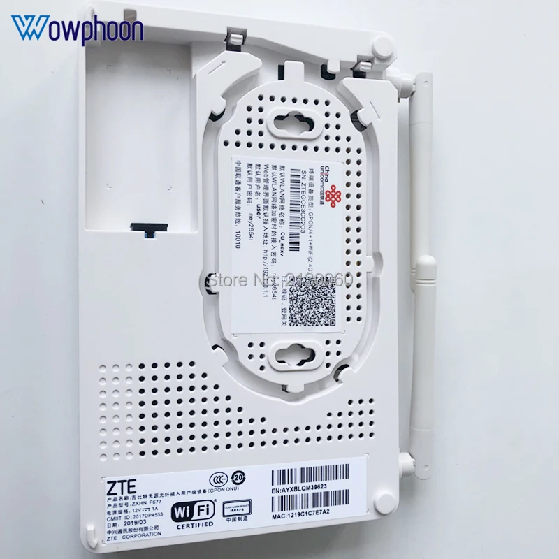 ZTE F677 GPON ONU 1GE + 3FE 1Tel 1USB Wifi английская версия|Оптоволоконное оборудование| |