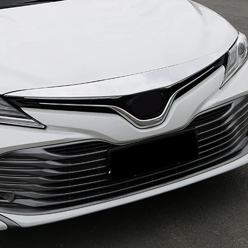 Carманго для Toyota Camry XV70 Авто Передняя капот двигателя хромированная накладка наклейка Подушка рамы внешние аксессуары