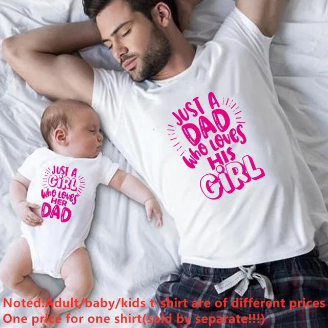 FUNNY Daddy and Daughter Shirts Dad Girl Family Look Tees Daddy and Me Shirts Daddy and His Girl Summer Family Matching Clothes - Image 4