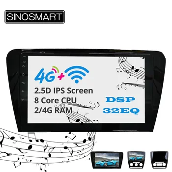 

Sinosmart Android 8.1 2Din IPS/QLED 2.5D screen car gps radio navigation player for Skoda Octavia 2014-2015