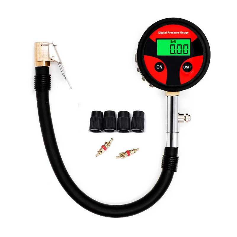 

Automotive Tire Digital Display Pressure Gauge Fast Clamp Digital Display Pressure Gauge High Precision Digital Tire Pressure Ga