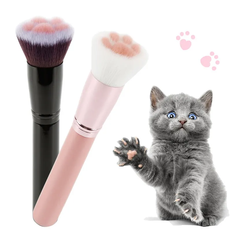 1pcs Cat Claw Paw Professional Makeup Brushes Cute Foundation Brush Cosmetic Beginner Long Lasting Concealer Blush Beauty Tool|Eye Shadow Applicator| - AliExpress