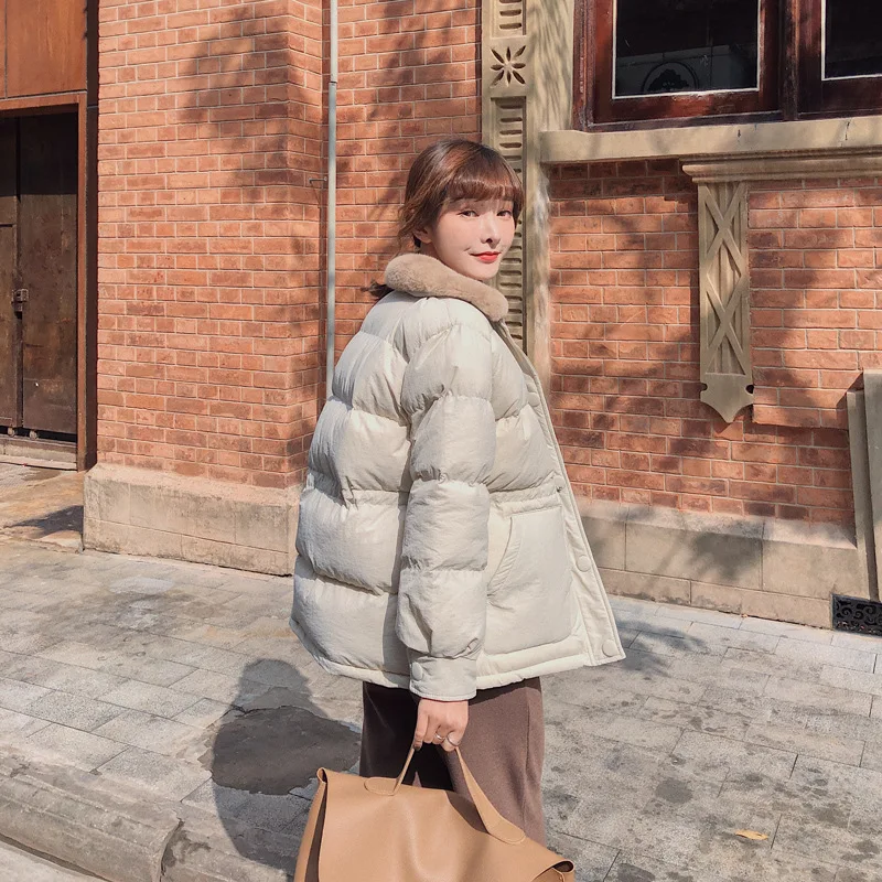 

Short Short-height INS Cotton Coat Female Winter 2018 New Style Cotton-padded Jacket Thick down Coat Cotton-padded Clothes outsi