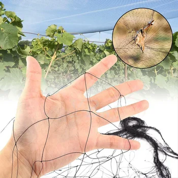

15*15m Anti Bird Netting Poultry Avaiary Pheasan Game Pens Protect Mesh Black Reusable Lasting Protection Against Birds Deer New