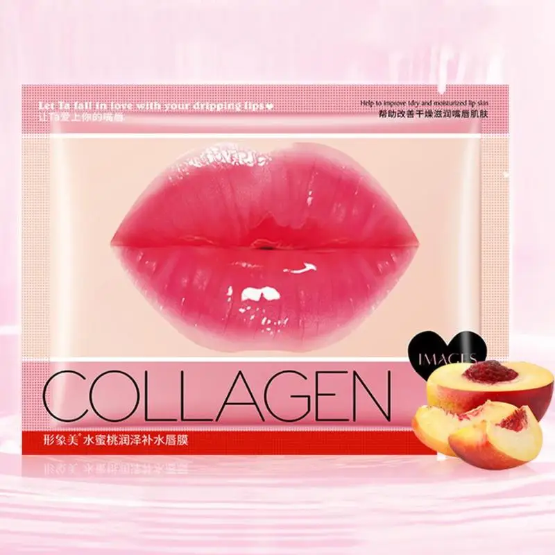 Crystal Collagen Lip Plumper Mask Honey Lip Mask Pads Enhancer Patch Care Aging Anti Gel Lips Scrub Moisture H6O0