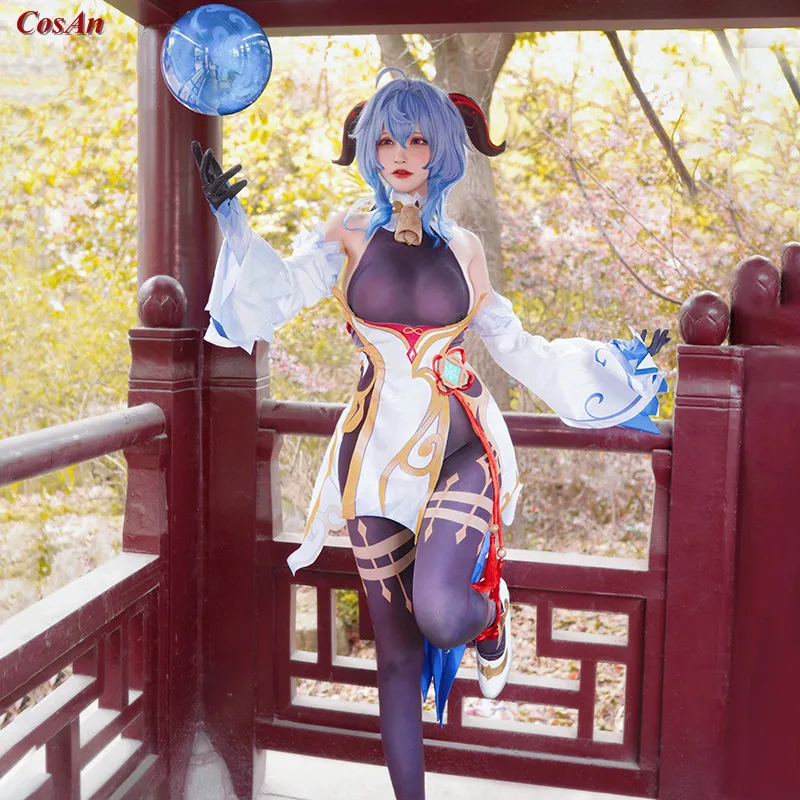 

New Hot Game Genshin Impact Ganyu Cosplay Costume The High Quality Battle Uniform Female Carnival Party Role Play Clothing XS-XL