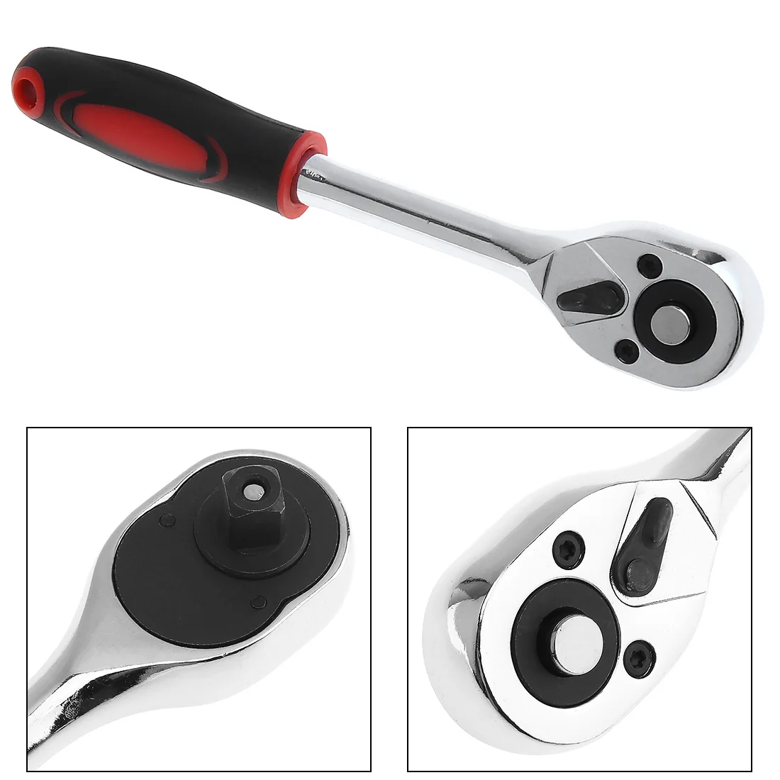 

Flexible Ratchet Wrench 3/8 Inch 24 Teeth Straight Handle Quick Steel Universal Vehicle Socket Spanner for Car Repair Tool