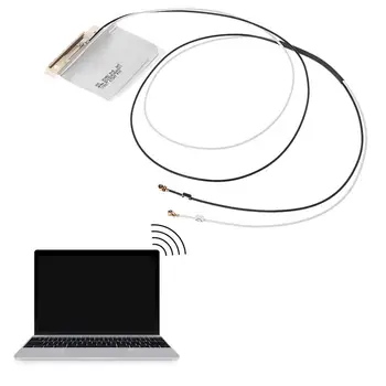 

tablet-1 Pair versal Laptop Mini PCI-E Wireless Wifi Internal Antenna Black+White