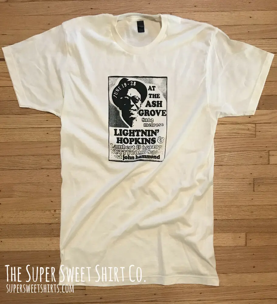Lightnin' Hopkins Blues Shirt Please Read Description 2019 New Fashion 1Chill Liwack O Neck Tops Skate Tshirt Unisex Tees | Мужская