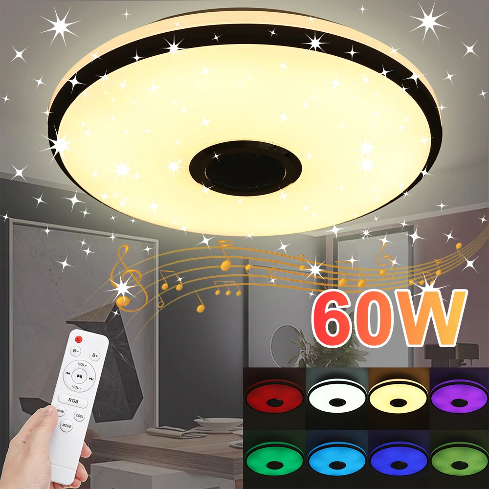 60 Вт RGB светодиодный потолочный светильник для дома внутреннего освещения