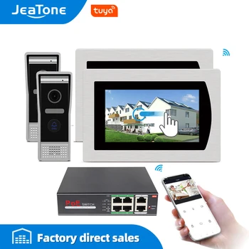 

7'' WIFI IP Video Door Phone Intercom Wireless Door Bell Speaker Access Control System Touch Screen Motion Detection Door Camera