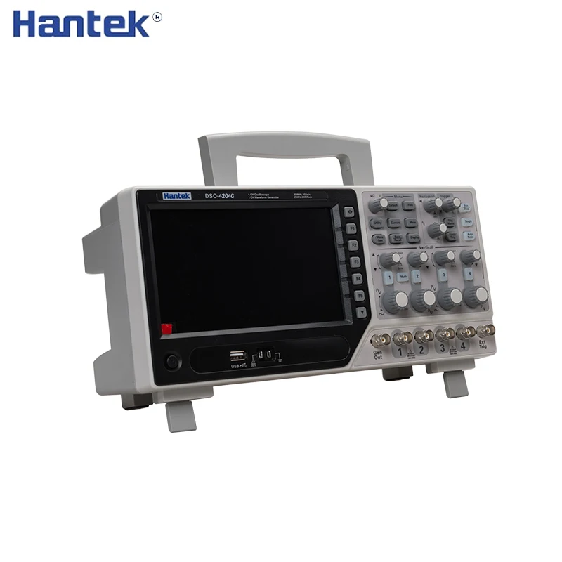 Hantek DSO4204C цифровой осциллограф 200 МГц 4 канала Портативный ПК USB lcd Osciloscopio автомобильный+ EXT+ DVM+ Функция автоматического диапазона