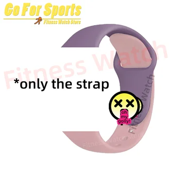 

Strap for smartwatch band 44 mm silicone pulseira bracelet watchband smart watch 42mm series 6 5 for z13 x6 X7 Z15 W26 G500 FT50