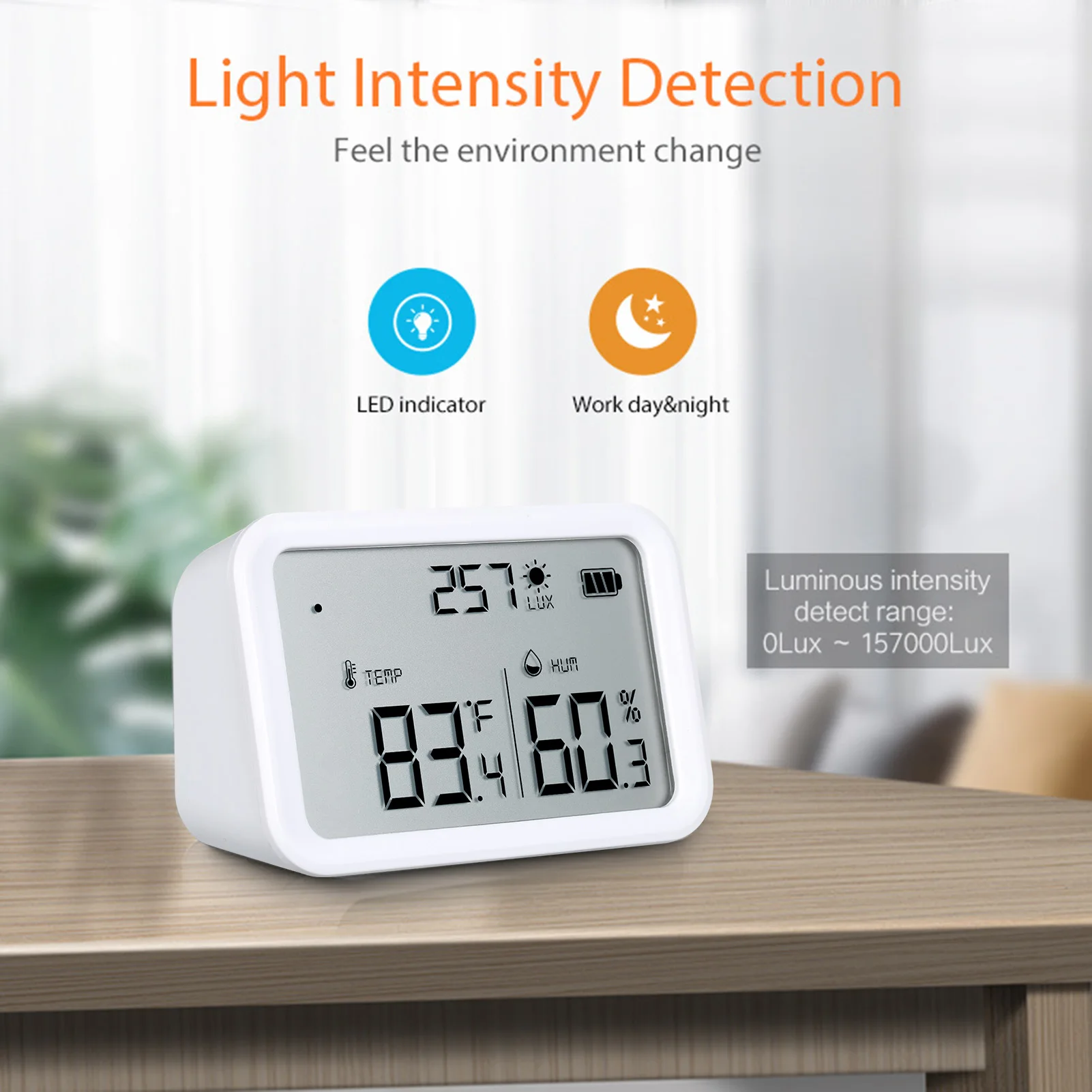 Zigbee Wireless Thermometer Hygrometer Smart Humidity Temperature