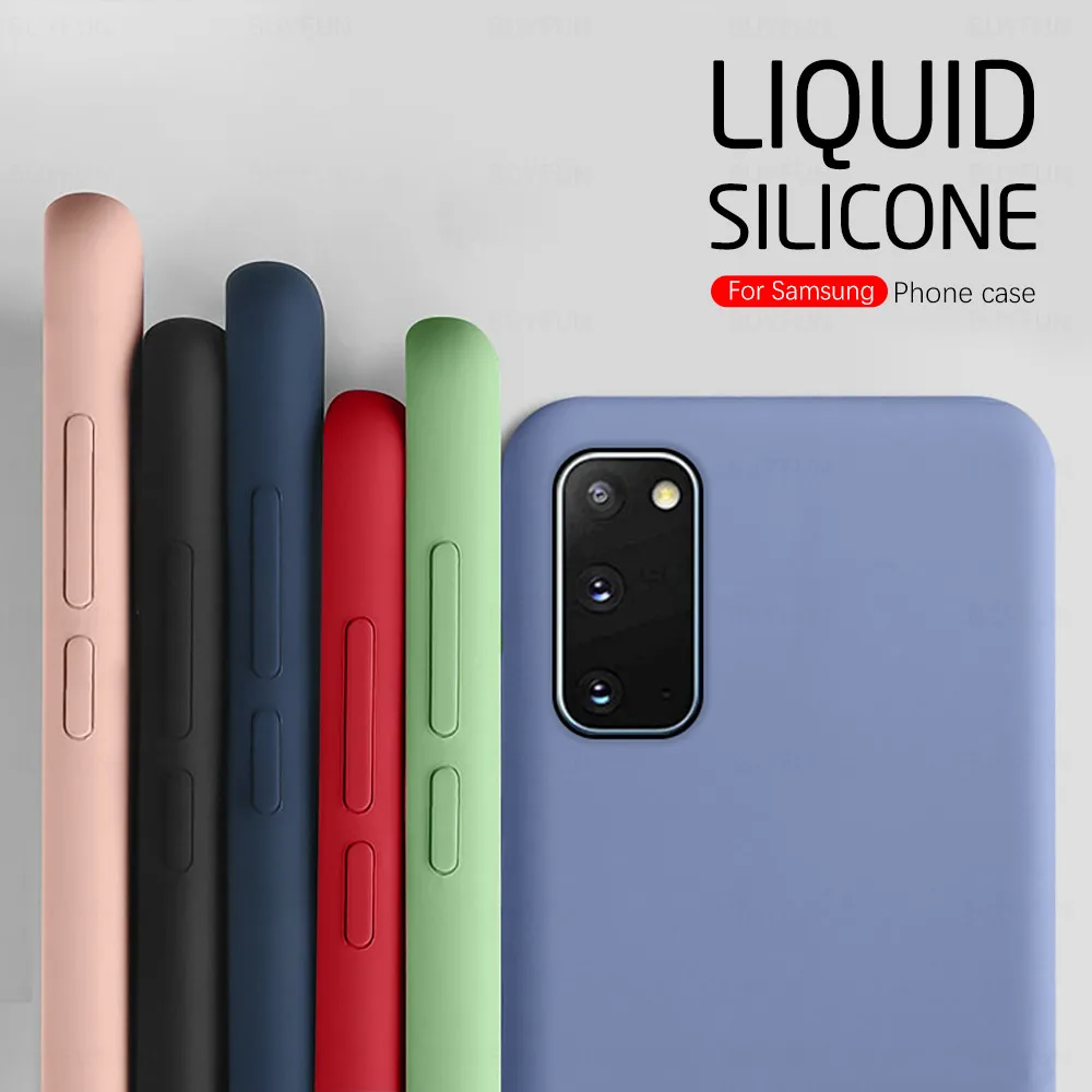 Colorful Liquid Silicone Case For Samsung Galaxy S Fe 5g Sfe S21 S 21 Ultra Plus Fan Edition Shockproof Phone Cover Coque Mobile Phone Cases Covers Aliexpress