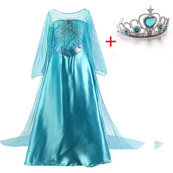 

Girls Elsa Dress Cinderella Halloween Cosplay Costume Fancy kids Party Fantasia Menina Princess Christmas Snow White Cosplay