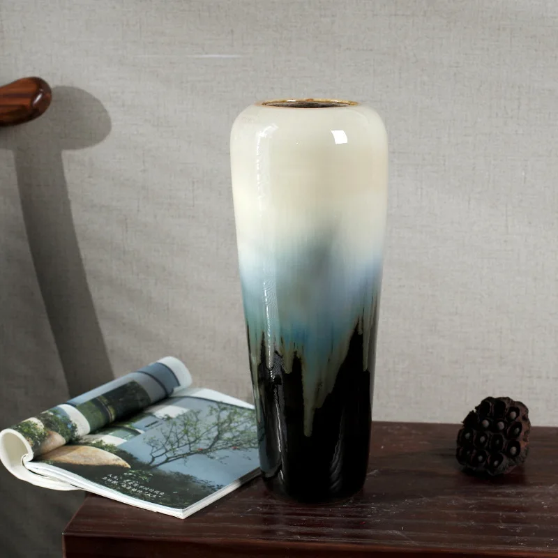 Ручная работа Цзиндэчжэнь керамическая ваза напольная ваза классическая настольная ваза гостиная спальня кабинет чайная комната украшения цветочный горшок