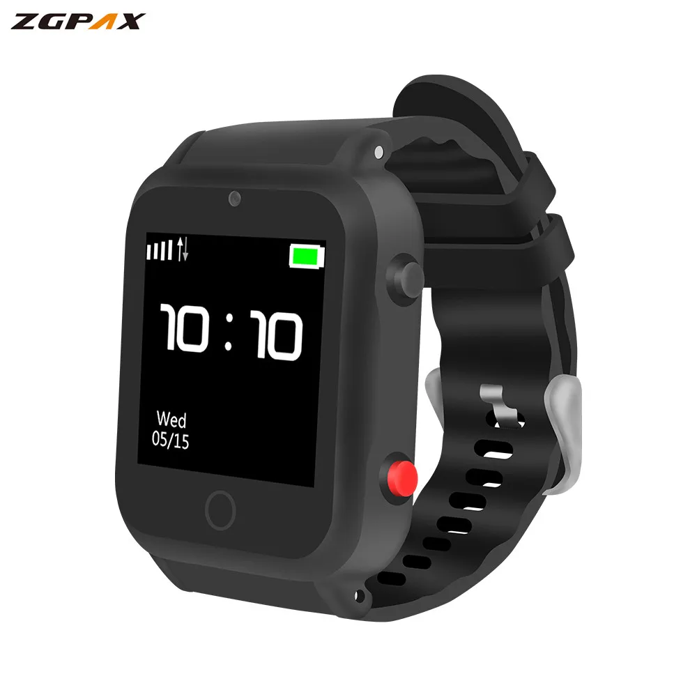 ZGPAX Смарт часы с SOS gps Smartwatch S88 Wi Fi анти сбой сигнализации трекер для мужчин, женщин, детей подарок бесплатно