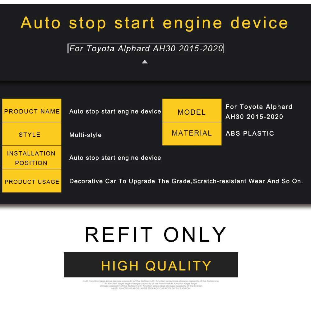 For Toyota Alphard Vellfire AH30 2015-2021 Car Auto Stop Canceller Automatic Stop Start Engine Eliminator Device Disable Cable 20 - Racext For Toyota Alphard Vellfire AH30 2015-2021 Car Auto Stop Canceller Automatic Stop Start Engine Eliminator Device Disable Cable - - Racext 19