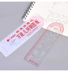 Règle de fonction de modèle de polygone pour les élèves du primaire et du collège, règle de maths, traceur de géométrie 