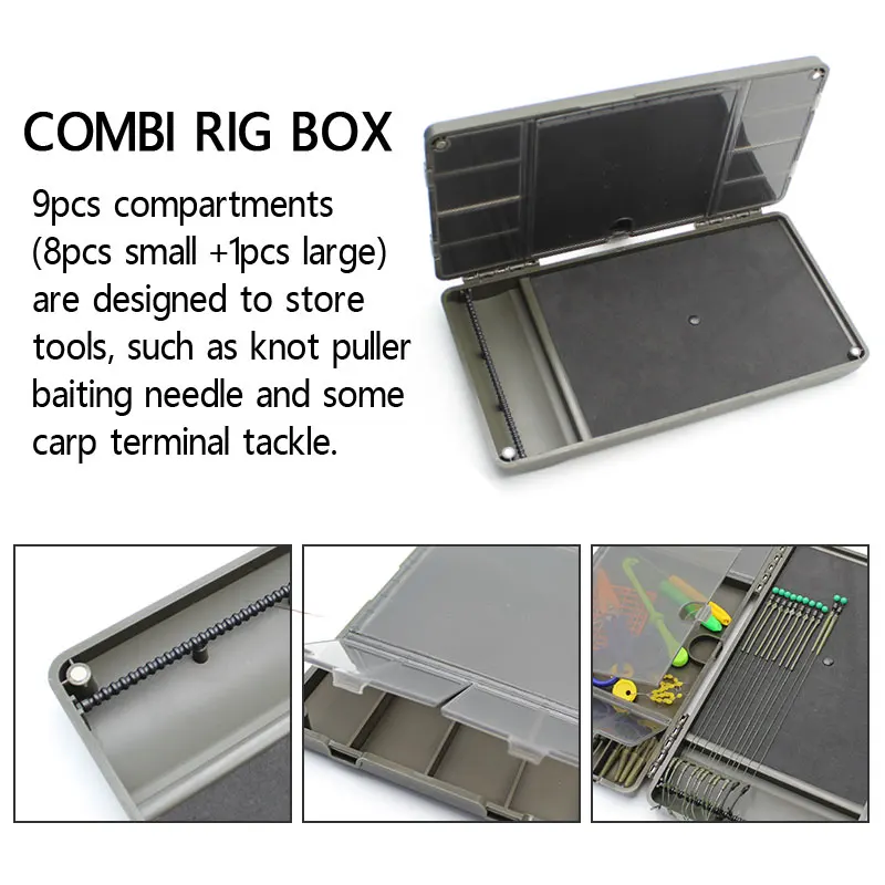 Multi Size Compartment Carp Fishing Tackle Box Hair Rigging Storage Cage  For Carp Fishing Accessories Organizer Sorting Box Tool