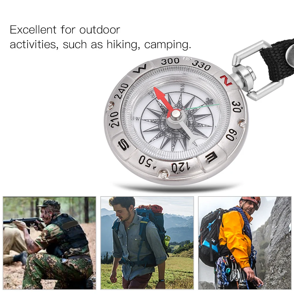 

Portable Pocket Watch Flip Compass Hiking Navigation Compass Luminous In The Dark Navigation Car Compass Keychain