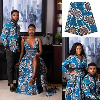 

African wax fabric For Ankara Dress High Quality 100% cotton 6 yards print fabric for Sewing Fabric
