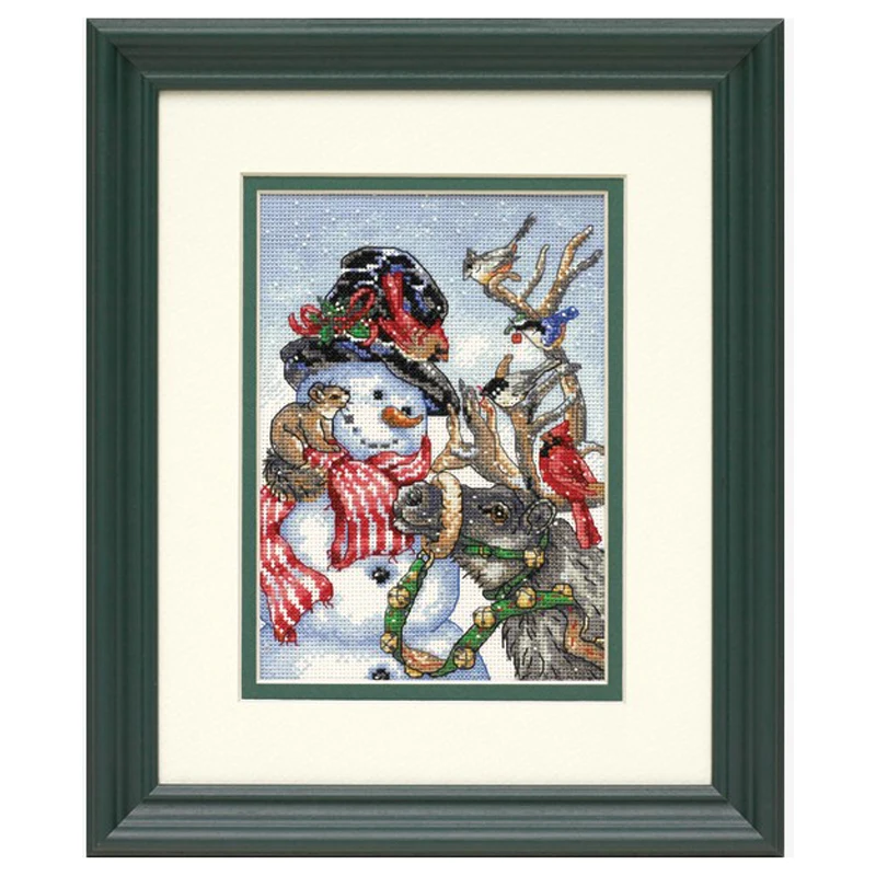 Kit Punto Croce LANARTE Con Fragole E Uccelli | 30x33 Cm, Tessuto E Filati Premium | Fai-da-te Per Principianti Ed Esperti