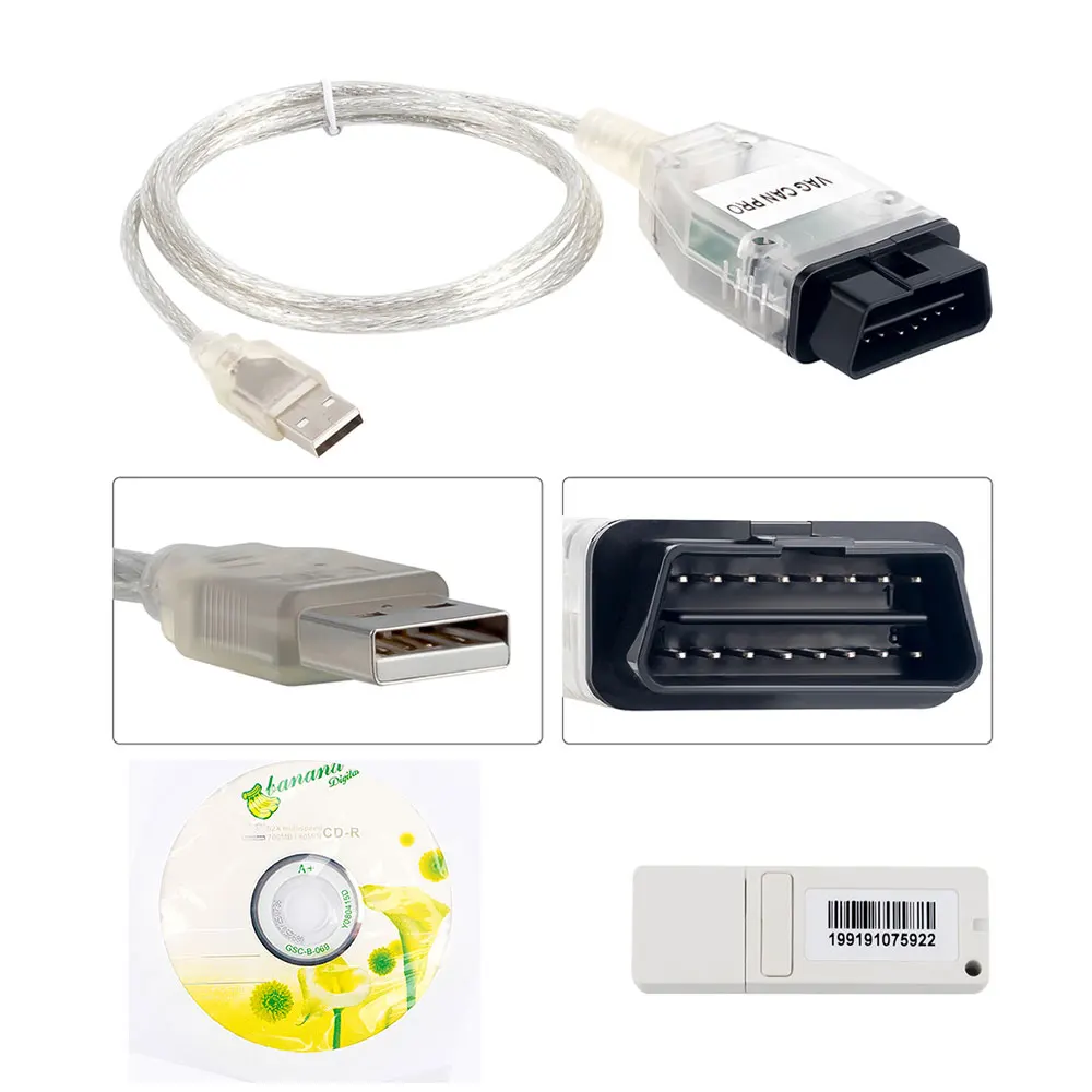 VAG CAN PRO V5.5.1 with FTDI FT245RL Chip VCP6 OBD2
