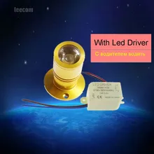 10 шт. 1 Вт 3 Вт Светодиодный точечный светильник Светодиодный точечный мини-светильник потолочный светильник регулируемый угол теплый белый шкаф лампа Ac85-265v Iq