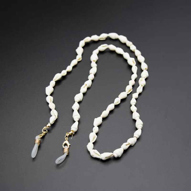 

White Small Conch Glasses Chain Fashion Women Eyeglass Neck Strap Rope Reading Glasses Chain Holder Cord Lanyard Glasses Chain