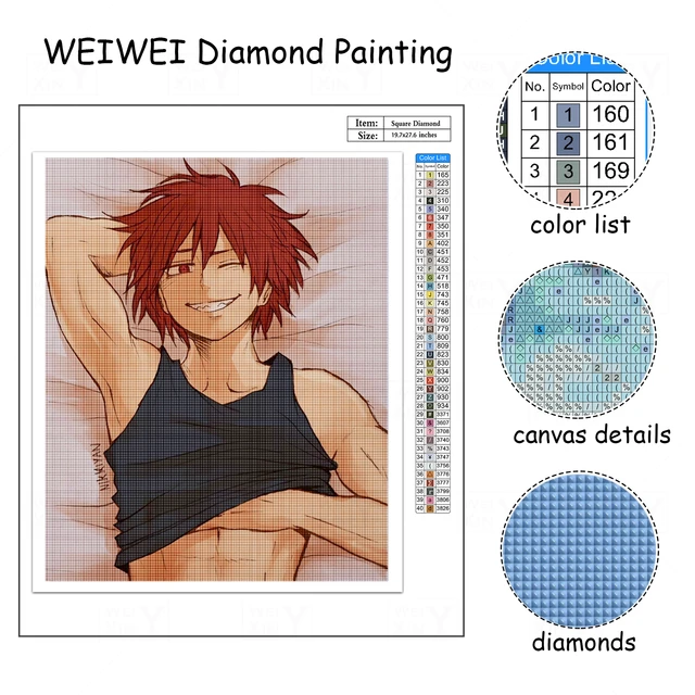 5D Diamond Anime Painting Kits for Adults 2