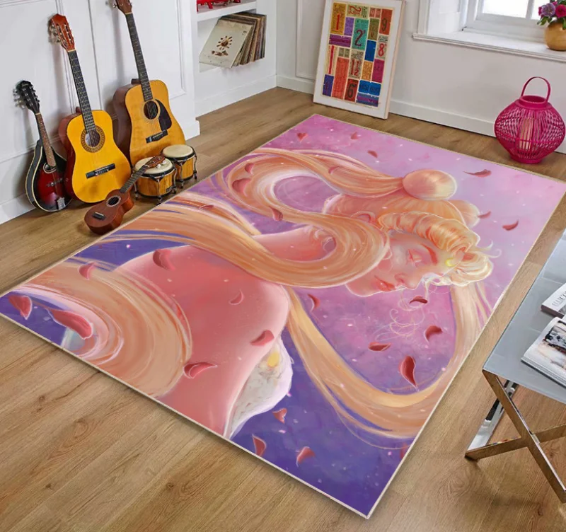 StarBlue HGS Oil Painting Girl bedroom carpet Carpet for Bedroom Indoor Outdoor Kids Play Mat