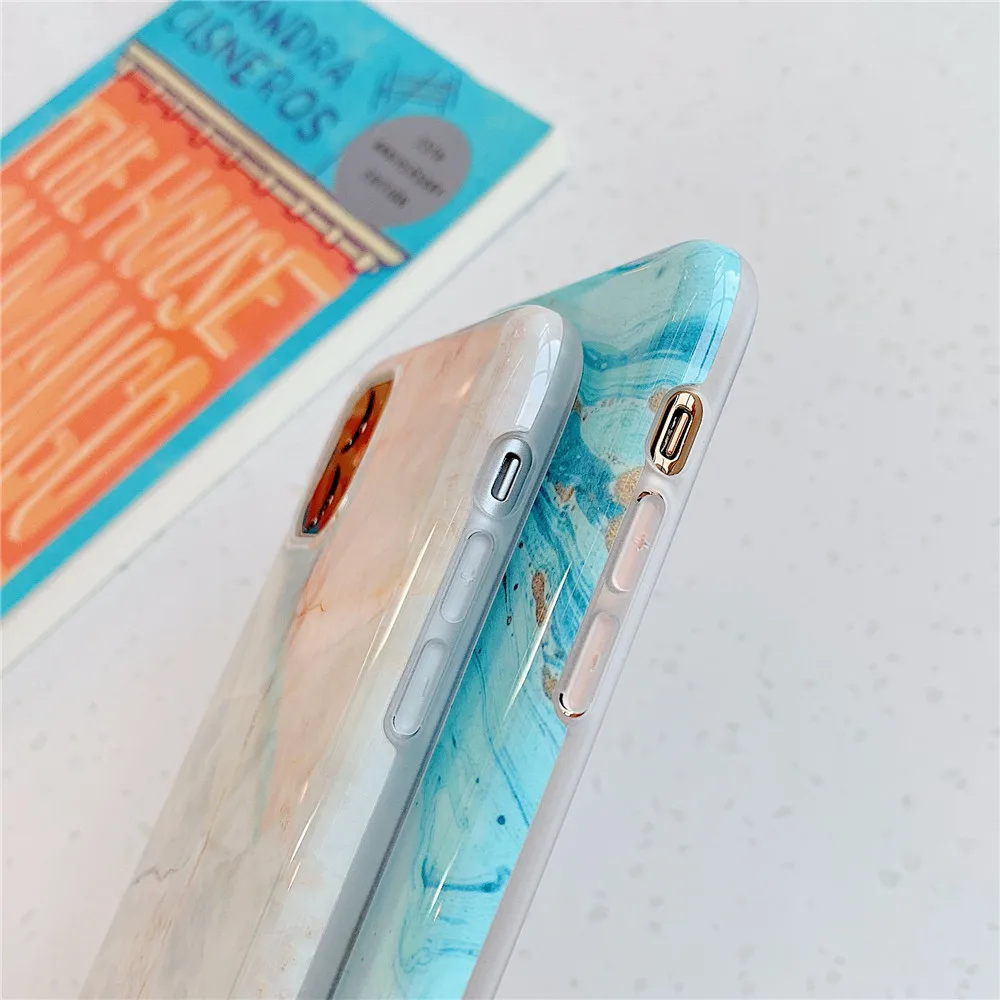 INS Стиль Мрамор чехол подставка для телефона samsung A51 A50 A70 A40 S8 S9 S10 Note 8 9 10 плюс S10E