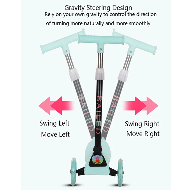 Doki Children's Scooter Kid Scooter 3 In 1 Balance Bike Children's Tricycle Scooter For Kids Ride On Toys Flash Folding Baby Car 4