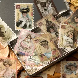 Autocollants champignon rétro, étiquette Scrapbooking, artisanal, Kawaii, pour journal intime planificateur, DIY bricolage, 60 pièces/lot 